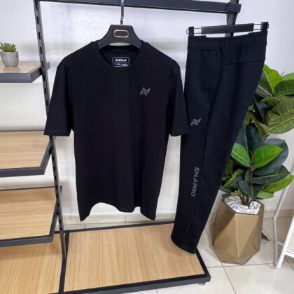 Ensemble ENJI Sport Homme Noir Premium — T-shirt & Pantalon