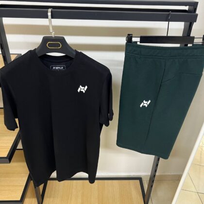 Ensemble Sport ENJI Active – Noir & Vert Forêt