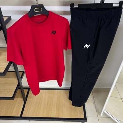 Ensemble ENJI Performance 2 Pièces T-shirt  + Jogger Rouge